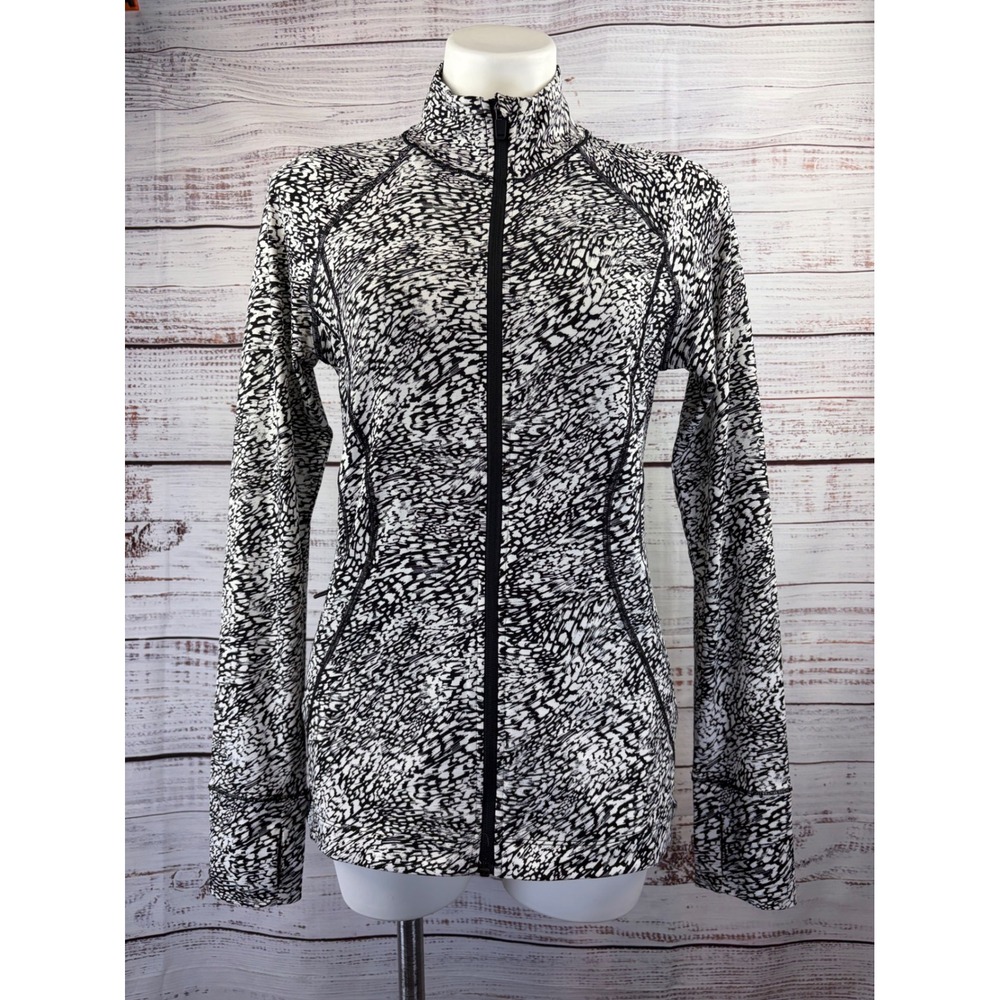 Athleta Pacifica Illume UPF Full Zip Performance Jacket Thumbholes size Medium